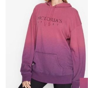 Ombré Victoria’s Secret Large woman’s hooded (hoodie) sweatshirt. Pink/purple.